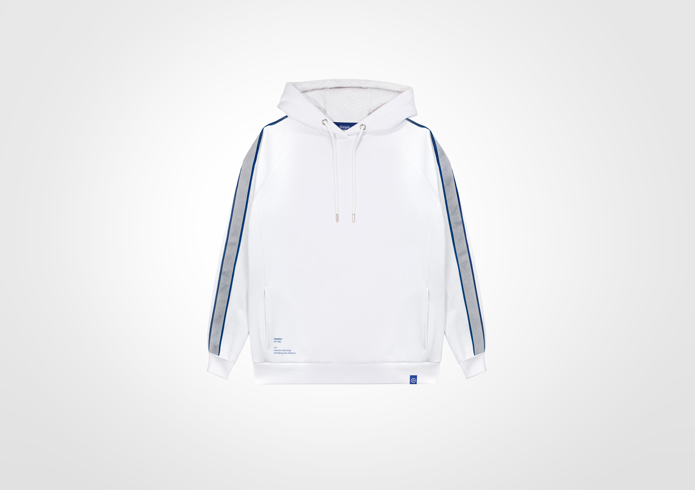 swoosh hoodie white